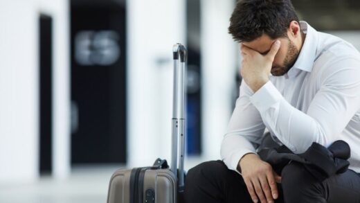 businessman missing plane